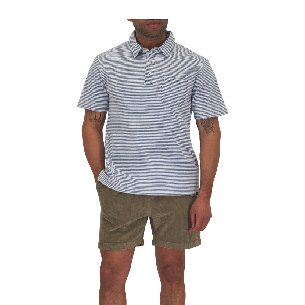 Faherty Short-Sleeve Pocket Polo Shirt